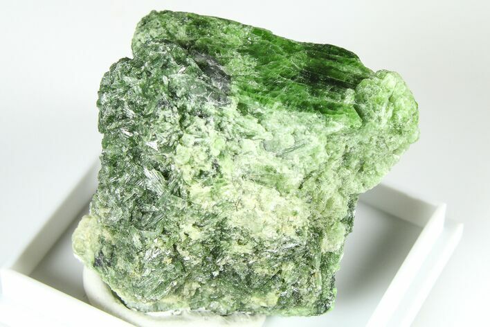 Lustrous Green Chrome Diopside - Minas Gerais, Brazil #379969